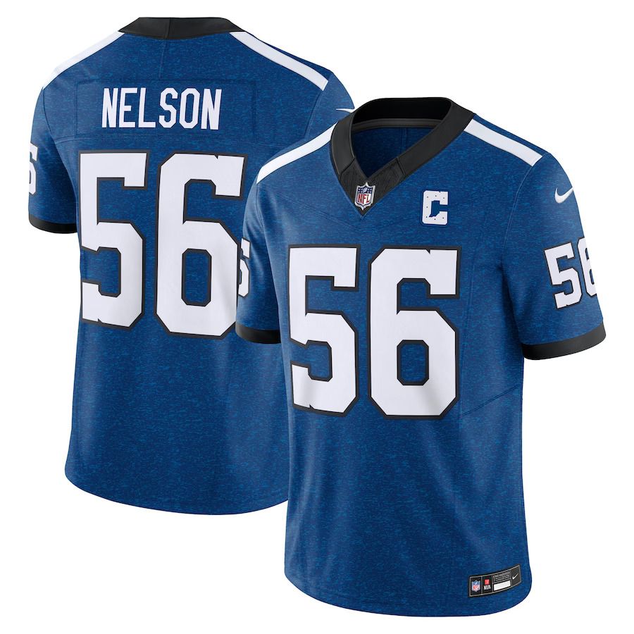 Men Indianapolis Colts 56 Quenton Nelson Nike Royal Indiana Nights Alternate Vapor F.U.S.E. Limited NFL Jersey